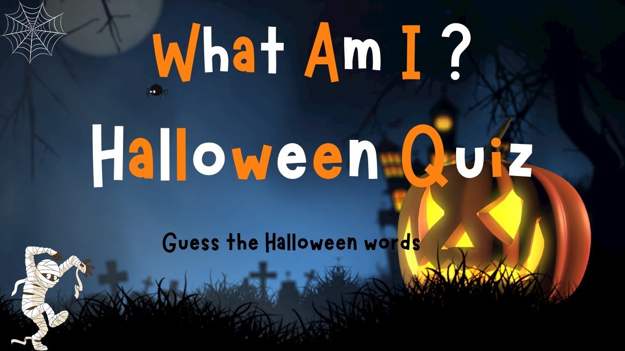 Halloween What Am I? Quiz | ESL Halloween Games | 4K